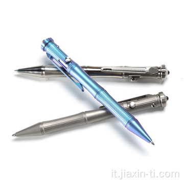 Penna tattica in titanio autodifesa di autoditazione per scrivere penna